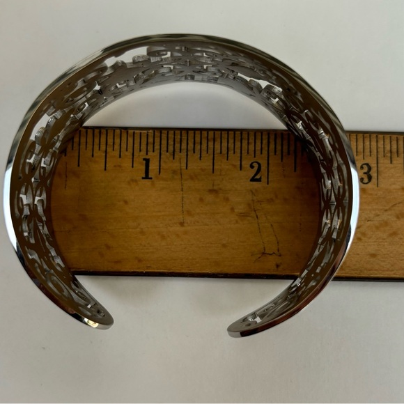 Silver Filigree Cuff Bracelet - Picture 7 of 9